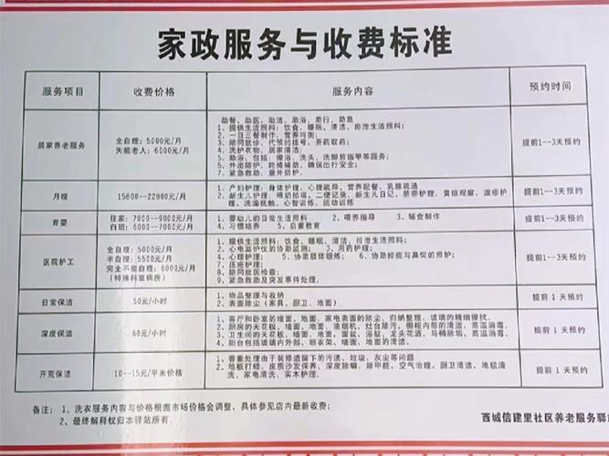 北京惠安铭润保洁家政全方位服务明码标价